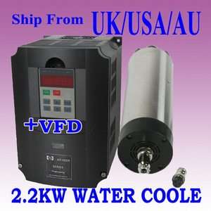 WATER COOLE MOTOR SPINDLE 2.2KW / MATCHING INVERTER i6  