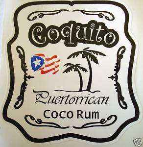 Puerto Rico Coquito Rum Decal Sticker  