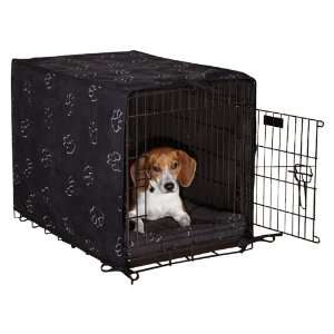   Dog Crate Cover and Bed Set, Small, 2 Pack, Black