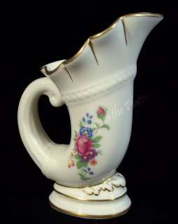 Lenox China Vintage ROSE Cornucopia Horn of Plenty Vase 70 / J300 