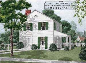1932  Kit House Blueprints Modern Homes Plan Color  
