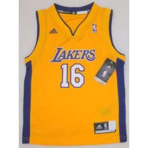  NBA Adidas L.A. Lakers Paul Gasol Kids Revolution 30 