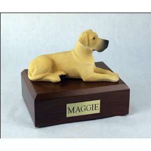    1238 Great Dane, Fawn   Ears Down Dog Cremation Urn