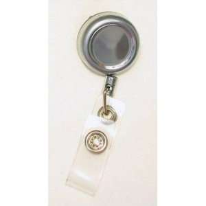  Small Metal Retractable ID Badge Reel Security Clip with 