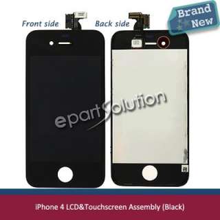 BLACK iPhone 4 LCD & Touch screen Assembly digitizer Lens OEM + anti 