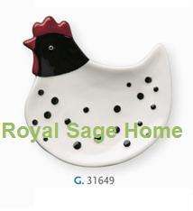 Country Kitchen Farm Animal Rooster Spoon Rest  
