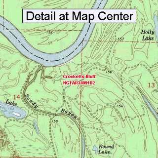  USGS Topographic Quadrangle Map   Crocketts Bluff 