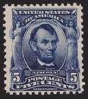 1903, 5¢ blue (Scott 304)