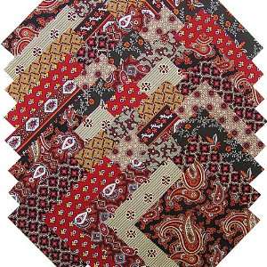   PAST 5 Fabric Quilting Squares Marcus Brothers Arts, Crafts & Sewing
