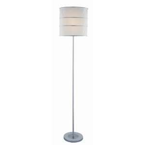  Lite Source LS 81430 Sedlar Floor Lamp, Silver And 
