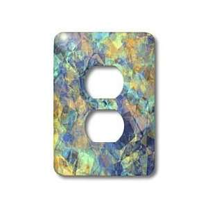 TNMGraphics Patterns   Crumpled paper in Blue and Gold   Light Switch 