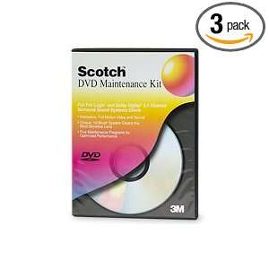  Scotch DVD Maintenance Kit (Pack of 3) Health & Personal 