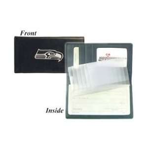  Seattle Seahawks Embroidered Leather Checkbook Cover 