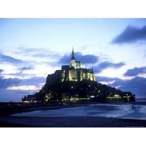  Mont St. Michel Fortress, Normandy, France Premium 