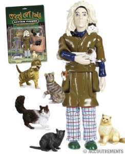 CRAZY CAT LADY~ACTION FIGURE~TOY~KITTIES~BRAND NEW~GIFT  