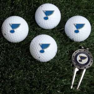  NHL St. Louis Blues Four Golf Ball Gift Set Sports 