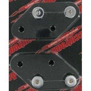 Accutronix Kick Back Adapter Plate   1 1/8in. Back and 1in. Up   Black 