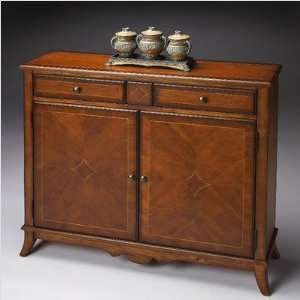  Butler Masterpiece Console Cabinet in Distressed Antique 