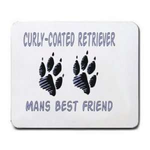  CURLY COATED RETRIEVER MANS BEST FRIEND Mousepad Office 