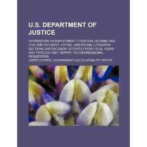  U.S. Department of Justice information on Employment 