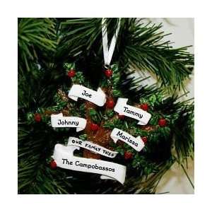  Family Tree Christmas Ornament Personalized Names Free 