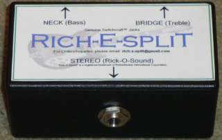 Rich E Split   Rick O Sound (Rickenbacker) Stereo Signal Split Box 