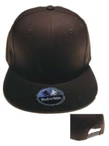 PLAIN FLAT BILLS SNAP BACK FITTED ALL COLORS & SIZES  