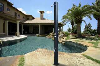 Poolside Solar Shower for Backyard Also Spas & Saunas  