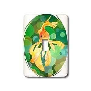 Taiche Acrylic Art   Goldfish Fantail Goldfish   Light Switch Covers 