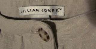 Jillian Jones Linen Shorts, Women Size 8, Tan  