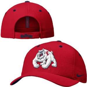  Nike Fresno State Bulldogs Red Wool Classic II Hat Sports 