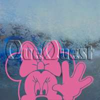 MINNIE MOUSE WAVE Decal Car Truck Window Sticker  