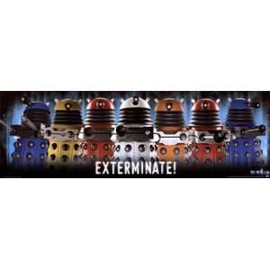  Doctor Who Daleks Exterminate Poster (36.00 x 11.75)