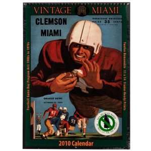   Hurricanes Vintage 2010 Football Program Calendar