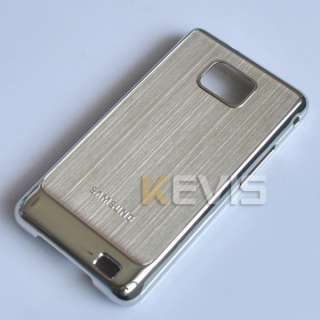   Metal Hard Back Cover Case For Samsung Galaxy S2 i9100 Silver  