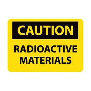  C591RB   Caution, Radioactive Materials, 10 X 14, .050 