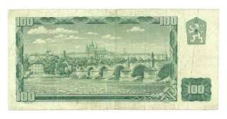Czechoslovakia 100 Korun 1961 F Banknote P 91c  