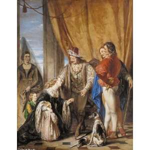Hand Made Oil Reproduction   Daniel Maclise   32 x 42 inches   The 