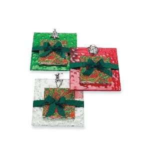   Glass Cutting Board   Green Christmas Tree Design