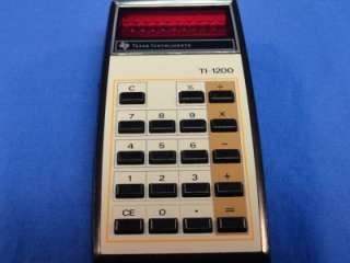Texas Instruments Vintage TI 1200 Calculator D76  