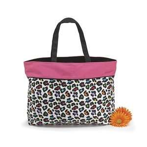  Sassi Safari Colorful Cheetah Tote Bag Fabric Black Baby