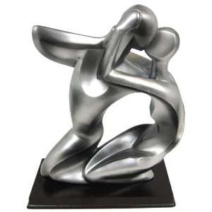 Abstract Whisper In The Dark Lovers Statue Couple 