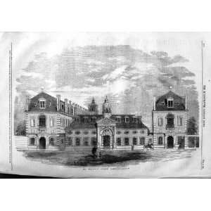    1859 EXTERIOR WELLINGTON COLLEGE SANDHURST BUILDING