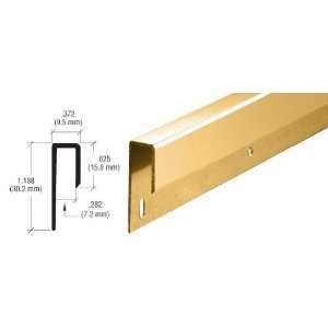 CRL Gold Anodized 1/4 Deep Nose Aluminum J Channel   12 ft long