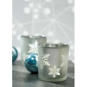  Davids Bridal Laser Carved Snowflake Tea Light Holders 