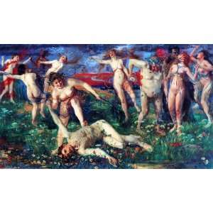     Lovis Corinth   32 x 18 inches   Bacchanal