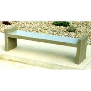   Paonia 6 ft. Concrete Commercial Backless Bench Patio, Lawn & Garden