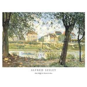  Alfred Sisley   Petit Village de Bords de Seine Beauty