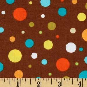  44 Wide Aldo To Zippy Dots Brown Fabric By The Yard 