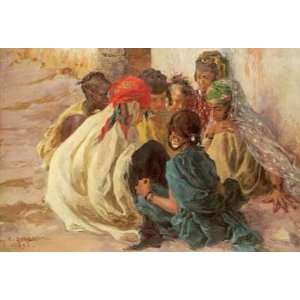  Arab Children Playing Alphonse Etienne Dinet. 20.00 